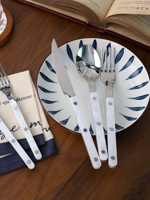 French Rivet Flatware Set
