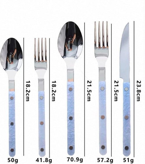 French Rivet Flatware Set