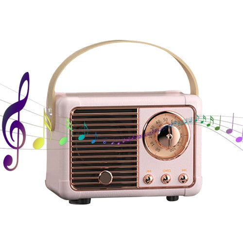 Retro Compact Bluetooth Speakers with Radio