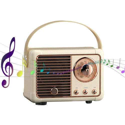 Retro Compact Bluetooth Speakers with Radio