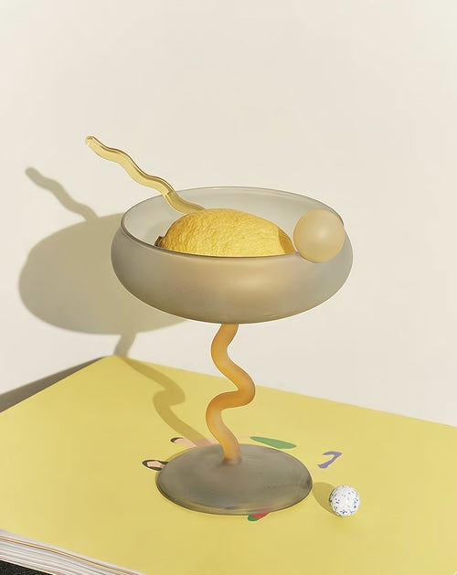 Sculptural Dopamine Coupe Glass