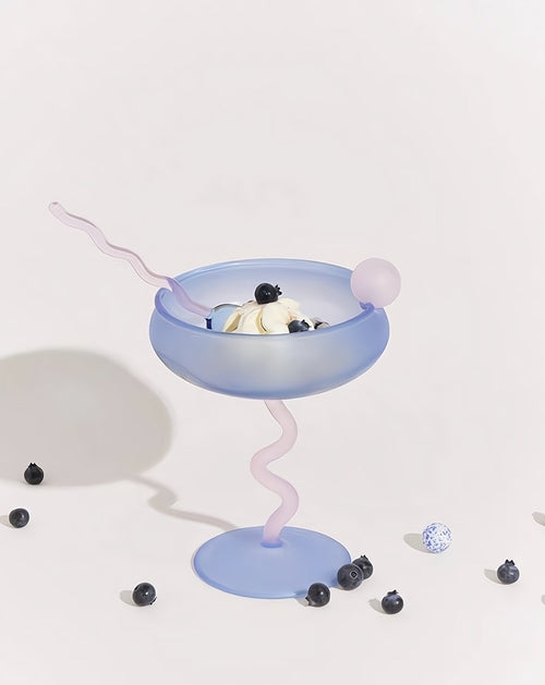 Sculptural Dopamine Coupe Glass