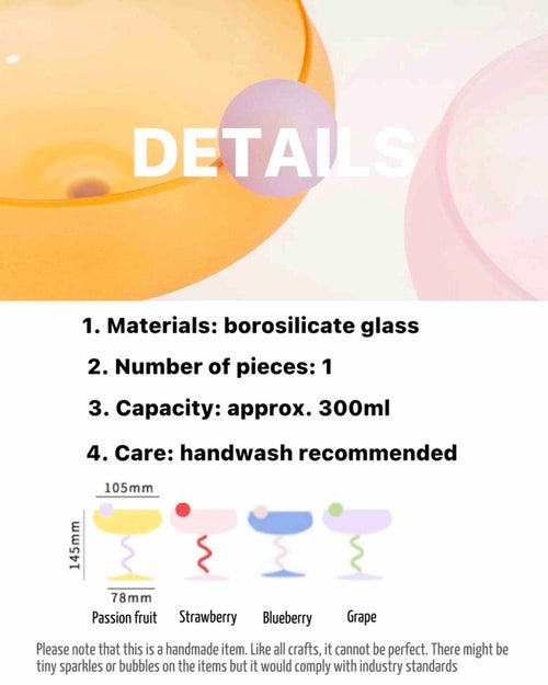 Sculptural Dopamine Coupe Glass