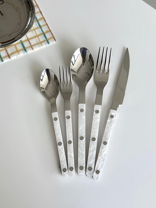 French Rivet Flatware Set