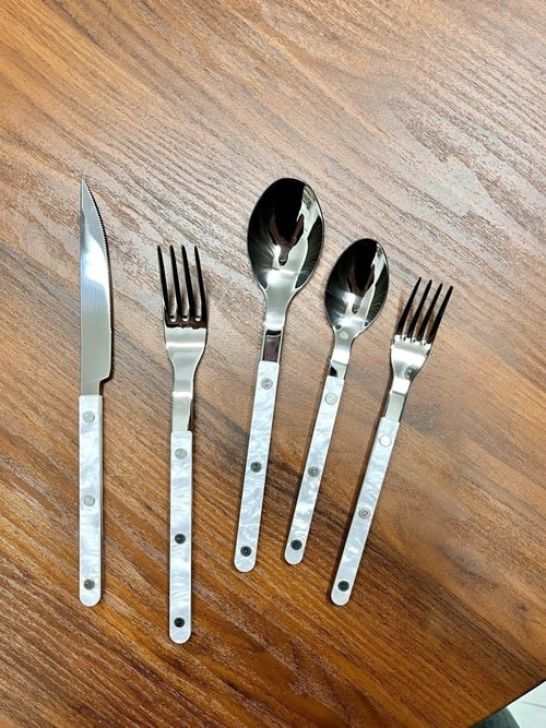 French Rivet Flatware Set